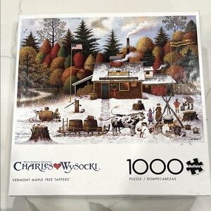Buffalo Charles Wysocki Vermont Maple Tree Tappers Puzzle - 1000 Pieces